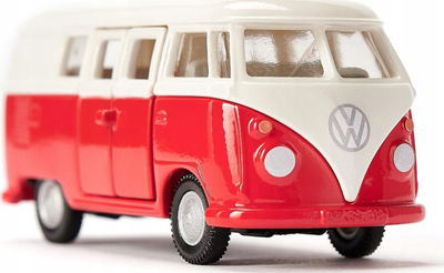 Lodër maket Siku VW T1 Bus, model klasik furgoni, shumëngjyrësh