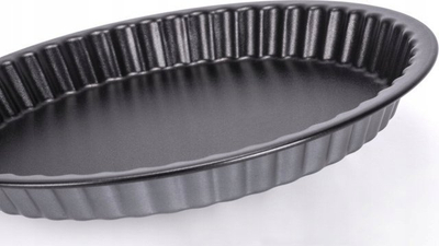 Tavë tarti Eden Moneta, 30 cm, alumin, e zezë