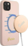 Futrollë telefoni Guess GUHMP13MLSLMGLP për iPhone 13, silikon, MagSafe, rozë e çelët