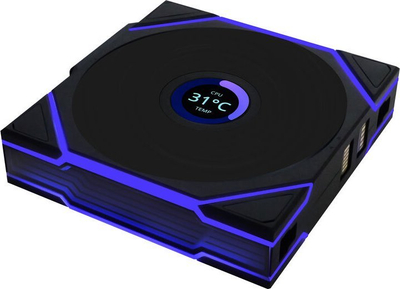 Ventilator PC Lian Li UNI TL LCD Wireless, 120mm, ARGB PWM, i zi