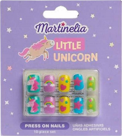 Thonj fallco për kalamaj Martinelia Little Unicorn, set me 10 copë, shumëngjyrësh