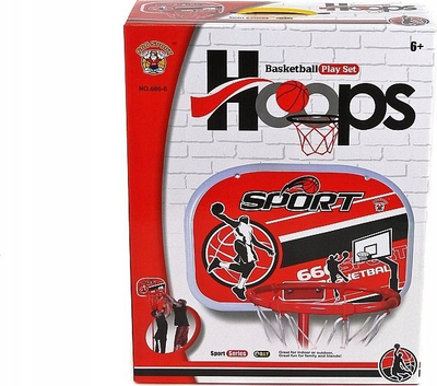Set basketbolli për kalamaj Adar Hoops, lartësi 140 cm, për brenda dhe jashtë, i kuq