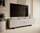 Kredencë TV Alma 2D2S, 180x41.5x55 cm, MDF mat, gri cashmere