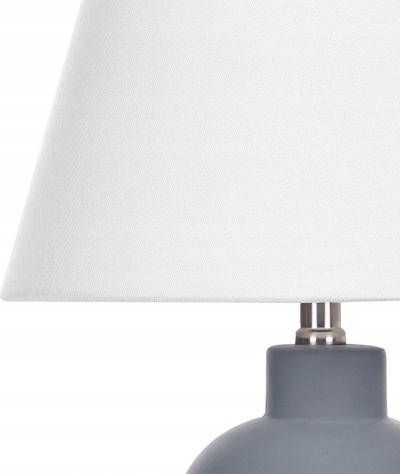 Lampë tavoline Beliani FABILOS, qeramike, 48 cm, gri