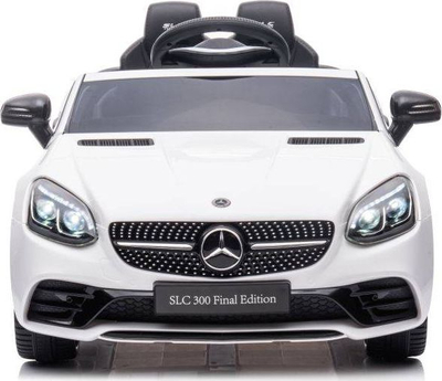Makina elektrike për kalamoj LEAN CARS Mercedes SLC 300, me telekomandë, sedilje me eko lëkurë, e bardhë