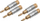 Set konektorësh altoparlanti Clicktronic Advanced Banana Plug, 4 copë, i artë