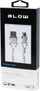 Kabllo USB Blow Premium, USB A në Micro USB, 1 m, ngjyrë argjendtë