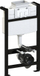 Скриена рамка за WC KK-Pol Frame 510 Low, механизам 3/9L, монтирање на ѕид, црна