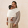 Maramë mbajtëse Ergobaby Aura Sustainable Knit, material i lehtë Tencel, krem