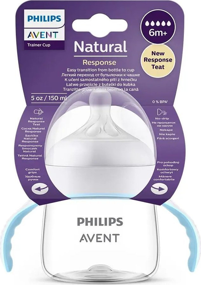 Biberon Philips Avent Natural Response, 150 ml, me doreza, për 6+ muajsh