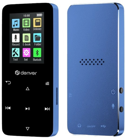 MP4 player Denver MP-1830BU, 1.8", 4GB, Bluetooth, blu