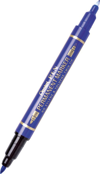 Stilolaps me dy anë Pentel N75W, i kaltër