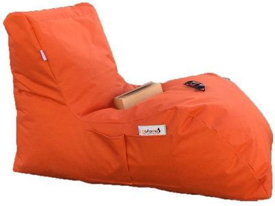 Krevat pufi Pufamo Daybed, material Impertex që s’e kap uji, portokalli