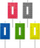 Qiri ditëlindjeje Godan Blocks, numri 0, 5.5 cm, shumëngjyrësh