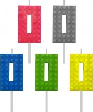 Qiri ditëlindjeje Godan Blocks, numri 0, 5.5 cm, shumëngjyrësh