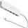 Hub USB C J5create JCD373EW, multiport, HDMI 4K, Power Delivery 100W, i bardhë
