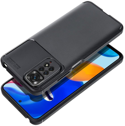 Mbulesë telefoni Carbon Premium për Xiaomi Redmi Note 14 Pro 5G, TPU, antirrëshqitëse, e zezë