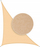 Tendë dielli trekëndore HOBBYGARDEN Shade Sail, 4.5x6x7.5 m, bezhë