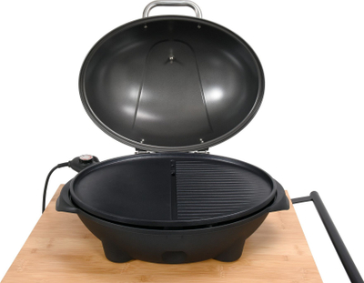 Grill elektrik për kopsht Lund 67420, 2400W, pllakë 47 x 34 cm, i zi