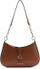 Çantë shpatulle Carrie Top Zip Shoulder Bag, me zinxhir, ngjyrë neutrale