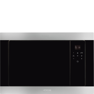 Mikrovalë SMEG Linea FMI320X2, 1300 W, e hirtë/zezë