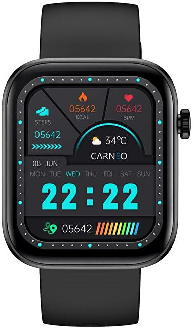 Orë smart për femra Carneo Zenith HR+, e zezë