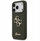 Kapak telefoni Guess 4G Silicone Script Big Metal Logo për iPhone 17 Pro Max, MagSafe, jeshil