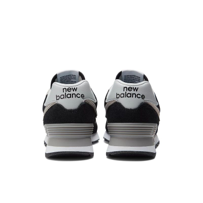 Патики New Balance WL574EVB, женски, антилоп кожа, сиви