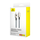 Кабел за полнење Baseus Unbreakable, USB Type C во USB Type C 100W, 1m, бел