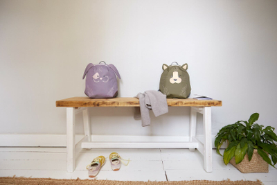 Çantë shpine fëmijësh Lässig Tiny Backpack About Friends Bunny, ujërezistente, 2 vjeç+, vjollcë