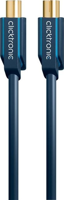 Kabllo koaksiale ClickTronic, 2 m, për HDTV/DVB, blu