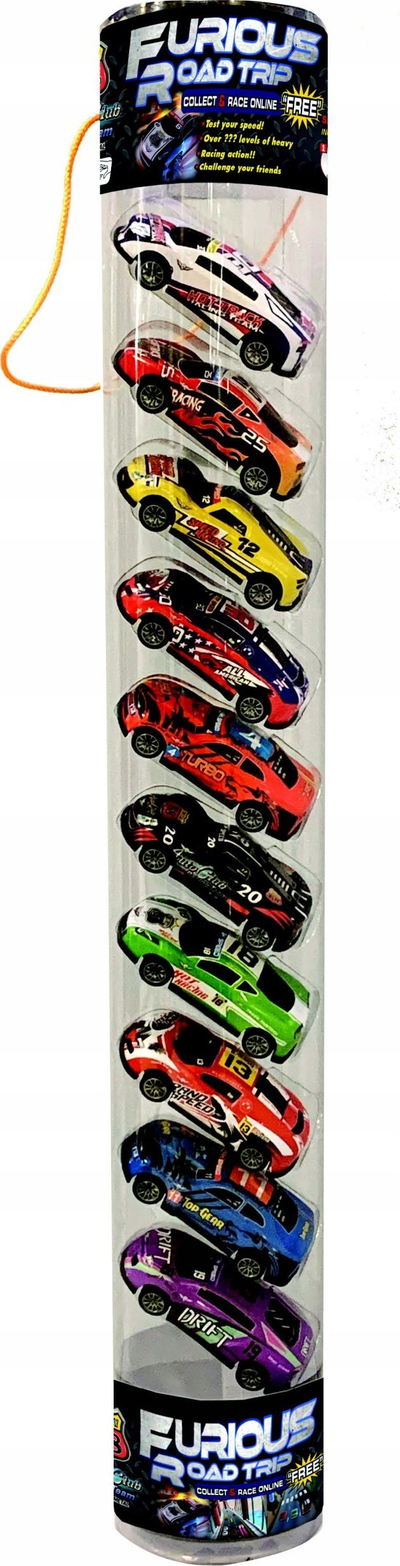 Set lodrash vetura garuese metalike, 1:64, 10 copë, shumëngjyrëshe