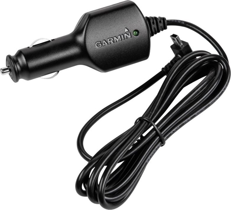 Kabllo karikimi për veturë Garmin 12V, me prizë çakmaku, 1.5A, e zezë