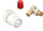 Set termostatik radiator Danfoss Redia 015G5325, valvul RA N DN 15 me kënd, e bardhë