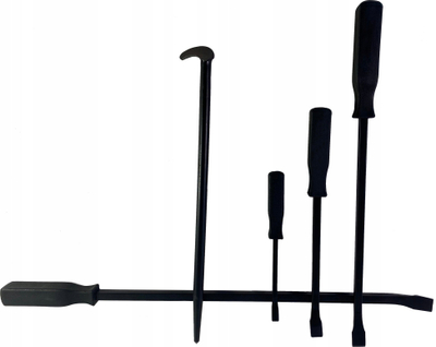 Set leva montimi gomash Forcekraft, set 5 copë, çelik i fortësuar