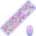 Set tastierë dhe mi MUMUSO 2.4G Wireless, USB, pastel vjollcë