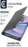 Заштитна корица Cellularline Book Case за Samsung Galaxy A16 4G 5G, со капак како книга, со држач за картичка, црна