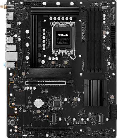 Pllakë amë Asrock B860 Pro A WiFi, Intel LGA 1851, DDR5, ATX