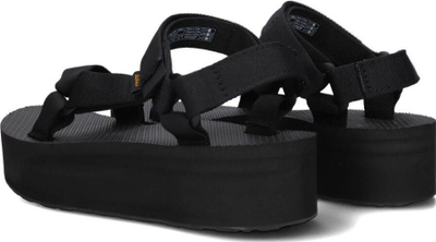Sandale grash Teva Flatform Universal Mesh Print, me platformë të lartë, të zeza
