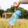 Shishe uji për kalamaj Recyclon Bumble Bees, 350 ml, pa rrjedhje, blu