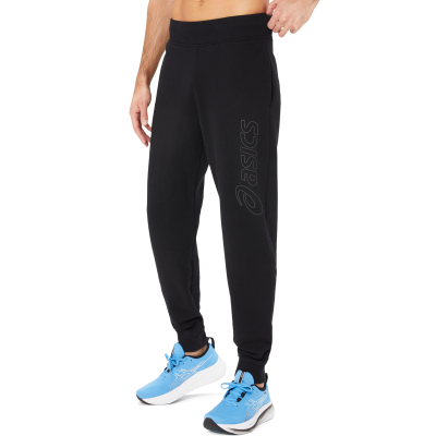 Спортски панталони Asics Logo Sweatpant M 2031E189-002, памук, црни