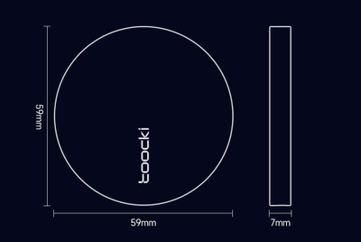 Karikues wireless Toocki TWXC-YJ01, 15W, me magnet, ngjyrë e zezë