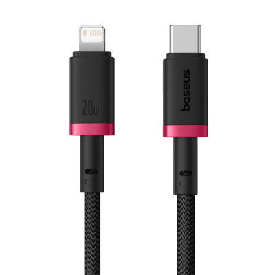 Kabllo USB Type C Baseus Dura, 20W, 2m, e kuqe me të zeza