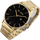 Orë burrash Paul Lorens Deluce Gold Classic Date, çelik inox, 30M kundra ujit, e artë