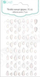 Stickers vetëngjitëse me perla DpCraft Droplets GRPE-100, 72 copë, transparent