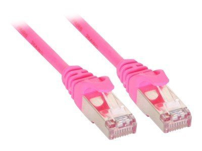 Kabllo rrjeti Inline 72514M, RJ45-RJ45, 1.5m, Cat 5e, rozë