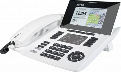 Telefoni sistemor Agfeo ST56 SENSORfon, IP, ekran LCD, i bardhë