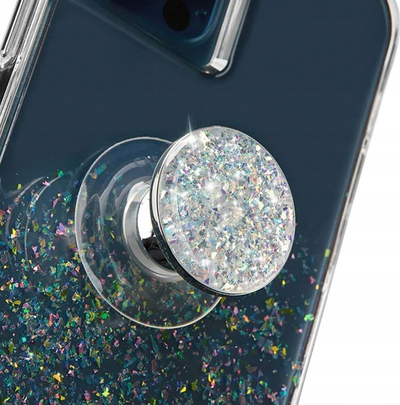 Kapëse telefoni Case Mate Mini Phone Grip Twinkle Stardust, me kupë thithëse, me shkëlqim, shumëngjyrëshe
