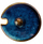 Kupë sheqeri Verlo Deep Blue, porcelan, me kapak, blu