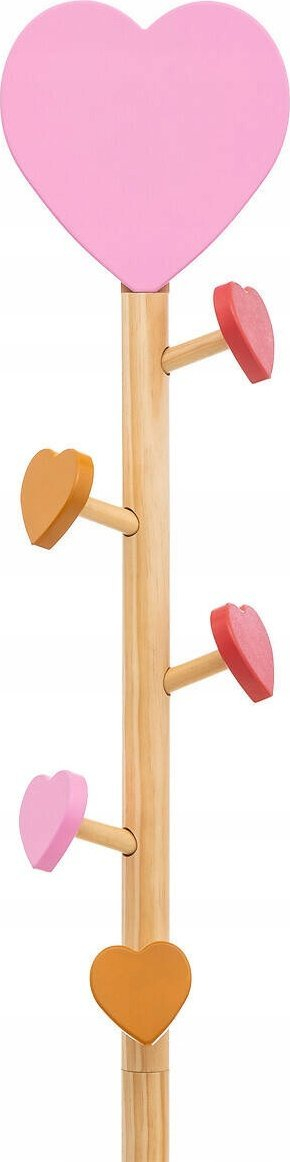 Varëse rrobash për fëmijë Solea Heart, 135cm, ngjyrë bezhë